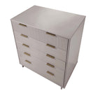 Manhattan Comfort Granville 37.8" Modern Tall Dresser - Light Grey-30 Day Limited Manufacturer's Warranty