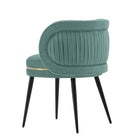 Manhattan Comfort Kaya 22.83" Modern Velvet Upholstered Dining Chair - Mint Green - Set of 2-Commercial Grade Tested with Weight Capacity of 330 lb