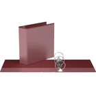 Davis Group Easyview Premium Binder - Round Ring - Customizable - 3" - Burgundy - 6 Pack-3"