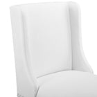 Modway Baron Faux Leather Counter Stool - White - Set of 2-Assembly Required