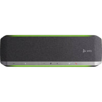HP Poly Sync 60 Wired/Wireless Bluetooth Speakerphone - Black-Six-microphone array