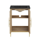 Modway Awaken 24" Bathroom Vanity - Oak/Black-9