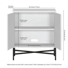 Hudson&Canal Brighton 28"W Accent Cabinet - White-8