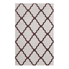 Modway Marja Moroccan Trellis Area Rug - 8 ft W x 10 ft L - Brown/Grey-Moroccan Trellis Area Rug