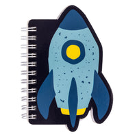 Pep Rally Mini Die Cut Notebook - 3.15" W x 4.72" H - Cosmic Journey - Bilingual-80 Lined pages