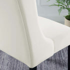 Modway Baronet Performance Velvet Dining Chairs - White - 2 Pack-Stain-Resistant Performance Velvet