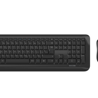 Incase By Microsoft Wireless Desktop 850 Keyboard and Mouse - French Canadian - Black-Windows shortcut keys to quickly access frequently used tools and Battery life indicator - glows red when the battery is running low​ 