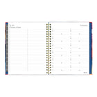 Blueline 2026 Midnight Floral Weekly/Monthly Planner with Twin-Wire Binding - 11" x 8-1/2" - Trilingual-Trilingual