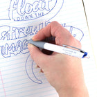 Pentel Floatune Retractable Advanced Rollerball Pen - 0.5 mm - Blue Ink-Features a 0.5mm retractable tip