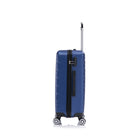 Swiss Traveller Paddrix  3-Piece Hardside Luggage Set - Sapphire Blue-Dual Glide Tech Wheels: Smooth‑rolling, multi‑directional 4 wheels for effortless manoeuvring through airports and city streets