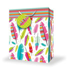 Millbrook Studios Gift Bags - Large - Feathers - 12 Pack (47588)-12.75" x 5.38" x 10.38"
