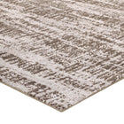 Modway Darja Distressed Rustic Modern Area Rug - 5 ft W x 8 ft L - Light/Dark Tan-Gripping Jute Fabric Underside