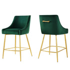 Modway Discern Counter Stools - Green - Set of 2-Glam Deco Counter Stool