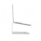 SHOPPINGALL - Ergonomic Laptops Elevator for 11 to 17 Inches Notebook Computer - SA-LS5 - Silver-[Enhanced Stability] Featuring anti-slip pads on both the laptop and desk surface areas, your device remains secure and stationary, preventing any potential scratches or movements.