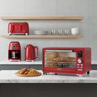 Salton NuRetro Digital Air Fryer Toaster Oven - Space Cherry-Auto preheat function - ensures precise cooking by starting the timer only once the oven reaches your selected temperature.