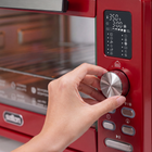 Salton NuRetro Digital Air Fryer Toaster Oven - Space Cherry-120-minute timer with auto shut-off - set it and forget it with built-in safety and cooking precision