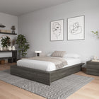 Nexera James Platform Bed - Queen Size - Grey Oak-Easy Assembly and Delivery: Hassle-free assembly, doorstep delivery, plus a one-year warranty for a convenient bedroom upgrade