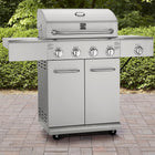 Kenmore 4 Burner Gas Grill with Searing Side Burner - Stainless Steel-202 Stainless Steel Cooking Grate.