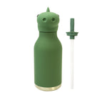 ASOBU Dinosaur Bestie Bottle -Vacuum Insulated - Stainless Steel - Silicone Straw - 16oz-4