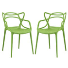 Modway Entangled Dining Set - Green - 2 Pack-Modern dining chair