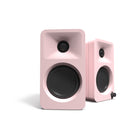 Kanto 100W Reference Desktop Speakers with USB-C, RCA and Bluetooth 5.0 - Matte Pink - 2 Pack-3" Paper Cone Drivers (Magnetically Shielded)