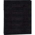Blueline Undated NotePro Daily Organizer, 11" x 8-1/2", Black, Bilingual-Twin-wire binding offers both durability and flexibility ensuring pages are secure