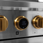 Kucht 36" KXP Series Dual Fuel Range Propane Gas - Stainless Steel/Gold-Electronic ignition with auto re-ignition will keep you safe by lowering the risk of gas leaks
