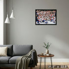 Washington Capitals 2018 Stanley Cup - Framed Canvas - 31" x 22"-Ready to hang - arrives fully assembled
