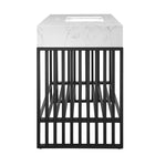 Modway Gridiron 48" Bathroom Vanity - White/Black-Height-Adjustable Foot Pads