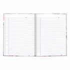 Blueline Fashion Collection A9 Hardcover Notebook - 9-1/4" x 7-1/4" - Lavender Floral-Sturdy, flat writing surface when open