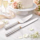 Splash 2 Piece Silver Cake Server Set-6