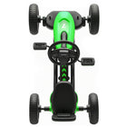 Qaba Kids Pedal Go Kart with Silent EVA Wheels - Green-PP material is smooth and safe for 2-5 years old kids 