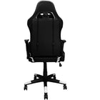 Nicer Furniture Racing Style Game Chair with Footrest - White-Supports up to 250 lb.  
