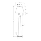 Monarch Specialties 9683 62"H Floor Lamp - Black Metal/Beige Shade-Ideal for living rooms, bedrooms, or offices, this floor lamp provides ambient lighting that enhances the atmosphere without overpowering your décor