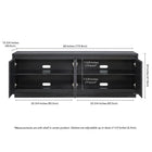 Hudson&Canal Presque TV Stand for TV's up to 75" - Black Grain-10