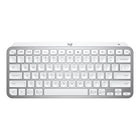 Logitech MX Keys Mini Minimalist Wireless Illuminated Keyboard - USB-C - Pale Grey-Minimalist Wireless Illuminated Keyboard