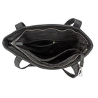Gry Mattr Vegan Zipper Tote Bag - Black-Inner padded sleeve fits 15in laptop