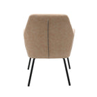 Brassex Arlo Accent Chair - Vintage Beige-Unique zigzag stitching pattern