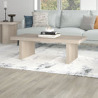 Hudson&Canal Soren 48"W Rectangular Coffee Table - Alder White-Features easy assembly