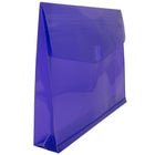 JAM Paper Plastic Envelopes with VELCRO Brand Closure, 2 Expansion, Letter Booklet, 9.75 x 13, Purple Poly, 12 Pack (218V2pu)-Colour: purple