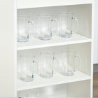 HOMCOM Bar Table with 4 Storage Shelves - Grey-Colour: Grey, White