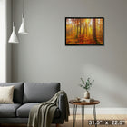 Golden Forest - Framed Canvas - 31" x 22"-Ready to hang - arrives fully assembled