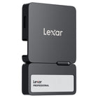 Lexar Professional Go Portable SSD with Hub - 1 TB - Black-Capture brilliant Apple ProRes footage and store with ease 