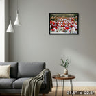 Detroit Red Wings 2008 Stanley Cup - Framed Canvas - 31" x 22"-Ready to hang - arrives fully assembled