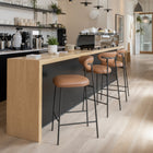 Zuo Rorun Barstool - Brown - Set of 2-Assembly required