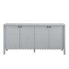 Modway Emmeline 66" 4-Door Scalloped Sideboard Cabinet - Light Grey-7