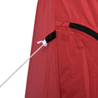 Outsunny 5-8 Person Pop-up Ice Fishing Shelter Tent - Red-Two doors on opposite sides with heavy duty and smooth zippers for easy access 