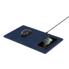 General Supply Goods + Co PU Leather Qi Charging Mouse Pad - Navy-Smooth Vegan leather