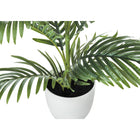 Monarch Specialties 28" Artificial Indoor Palm Tree - Floor - White Pot-No assembly required: product dimensions: 26 in. L x 24 in. W x 27.5 in. H