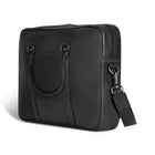 Champs Onyx Leather Slim Briefcase - Black-Made of Genuine Cowhide Leather